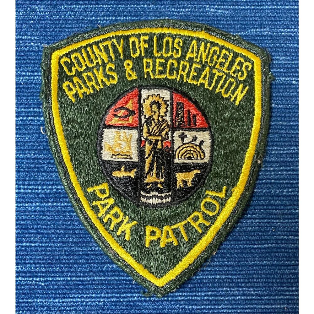 California Los Angeles County Park Patrol Police Patch Defunct Ranger Agency Old